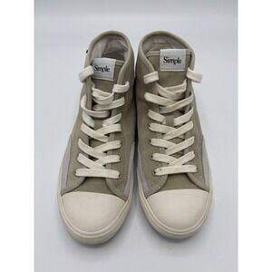 Simple Sneakers S1 Mid Suede Skate Shoes Salt Pepper Sz 9 / EU 42 Bloom Insoles